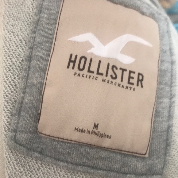 Hollister M Grey Sweater Zip Up 2216 - Picture 4 of 4